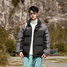 情侣立领羽绒服2025冬季新款情侣装青年时尚休闲舒适保暖潮流外套