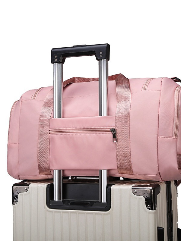 Bolsa de viaje multifuncional transfronteriza de hombro plegable de gran capacidad, bolsa de viaje corto, bolsa de equipaje independiente para zapatos, bolsa de fitness