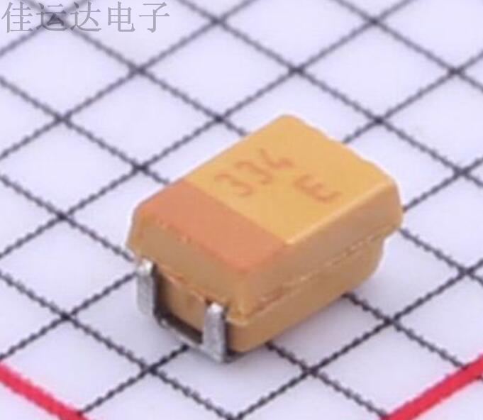 TAJR334K025RNJ 规格 330nF(334) ±10% 25V 钽电容器