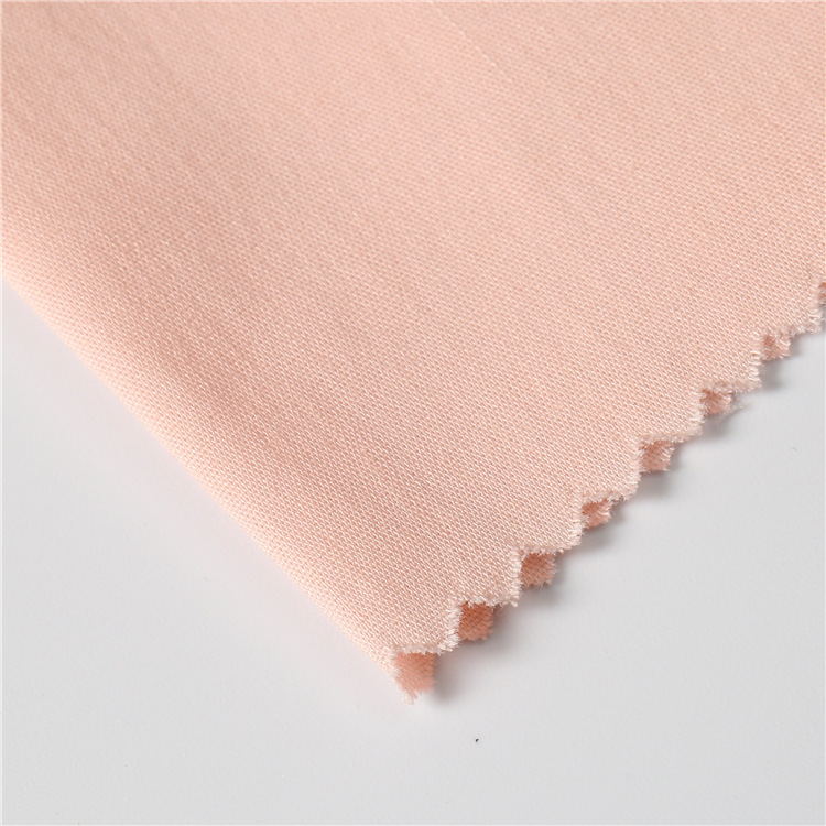 Nuevo tejido mezclado de alta elasticidad, tejido plano barato, tela de ropa suave de color sólido