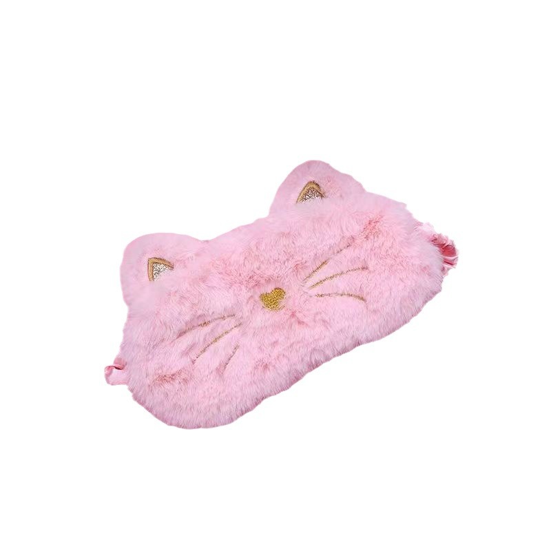 Dibujos animados de felpa linda chica conejo Super lindo nuevo Internet celebridad máscara de ojo dormir sombreado ajustable aliviar la fatiga ocular