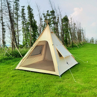 Indian Outdoor Exquisite Camping Pyramid Portable Cotton Rainproof Folding Tent
