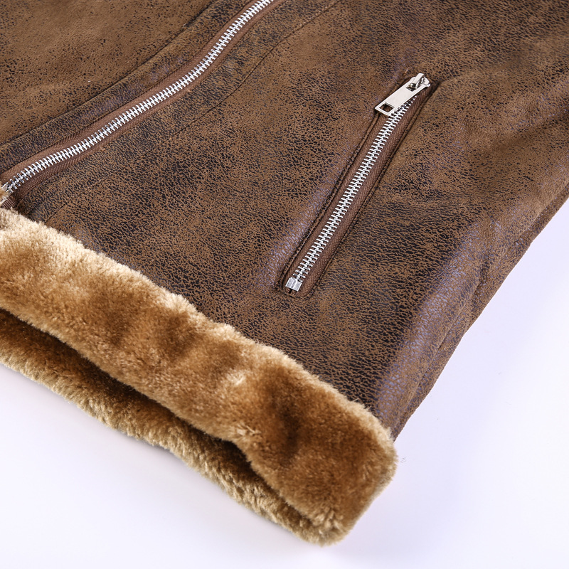 Men's Cotton Jacket Regular Fit With Pockets In Brown_voghion.com