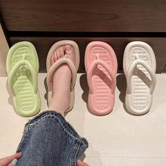 人字拖鞋女2024夏季新款韓版網紅簡約糖果色家居外穿沙灘涼拖鞋女
