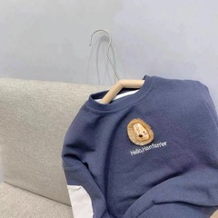 2023秋季男童上衣寶寶運動長袖衛衣女寶洋氣可愛圓領衫小童衛衣潮