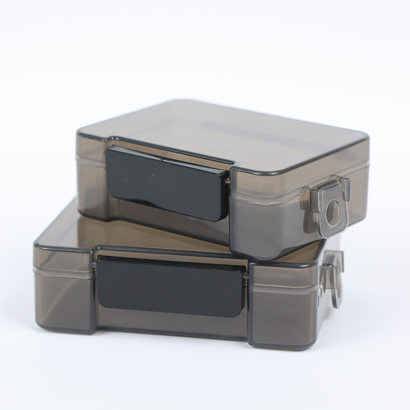 Square transparent plastic small box earplug jewelry hardware accessories button packaging box PP parts finishing storage box