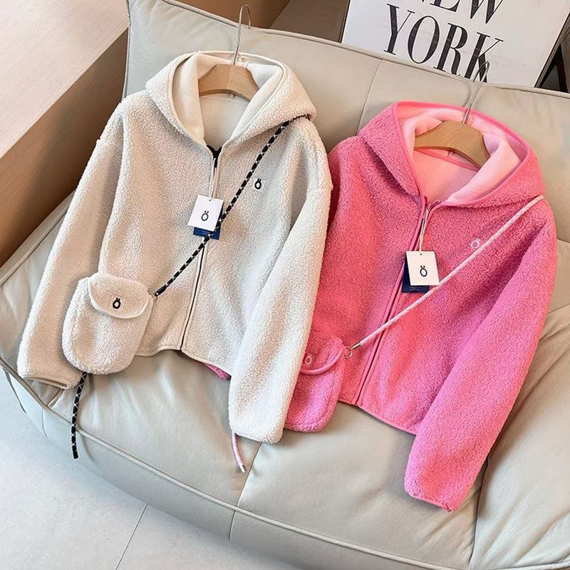 New Japanese-Style Lazy Warm Hooded Jacket for Women, Lightweight Loose Casual Fleece/Cardigan Top