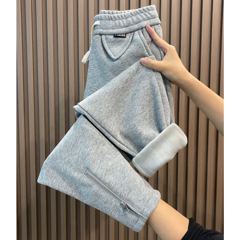 그레이 [벨벳 지퍼 스타일]