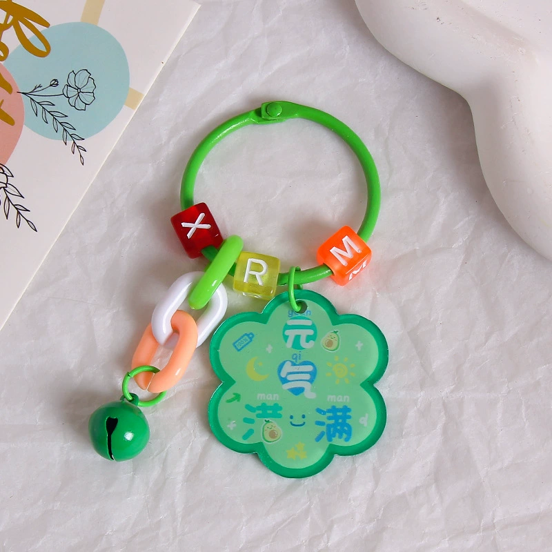 Brand creative acrylic protective amulet, keychain, transparent pendant, bag decoration, decorations