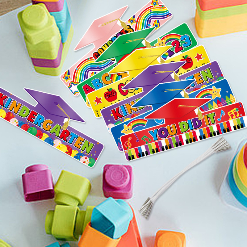 Nuevos productos transfronterizos jardín de infantes graduados sombreros de papel para niños graduados sombreros creativos de fiesta decoración de cabeza