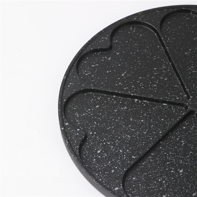 Nuevo amor de seis agujeros creativos pan de desayuno asado casero molde de omelete sin toque sartén al por mayor spot