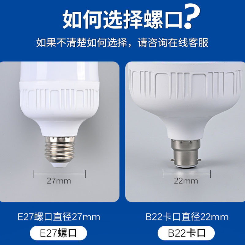 Nueva bombilla LED modelo de ingeniería E27 ultrabrillante serie Gaofushuai 80W bombilla de alta potencia venta al por mayor de comercio electrónico