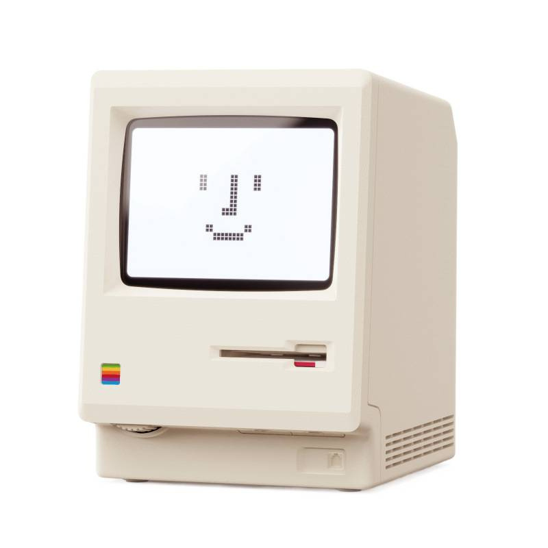 Maclock麦金塔闹钟复古经典造型桌面摆件数字时钟科技感|undefined