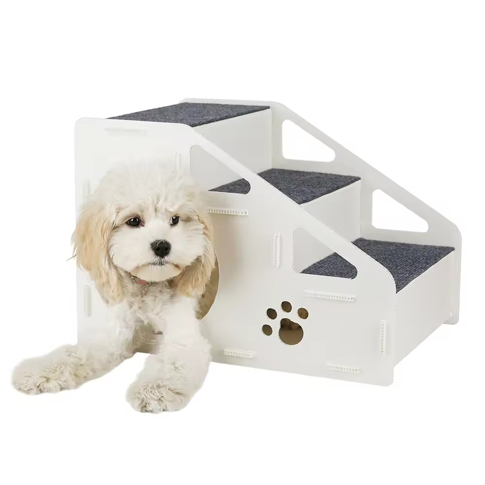 Perro de mascota gatos escalar perro gatos escaleras interiores plegables gruesas antideslizantes sin lavado escaleras al por mayor
