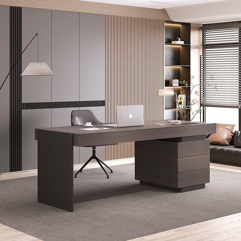 Customized Light Luxury Italian Light Luxury Desk Modern Minimalist Desk Home Study Simple Computer Desk New Cross-Border
