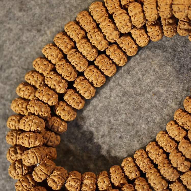 玫瑰恋人新款小金刚菩提子飞碟梅花双龙一代盘龙纹黄皮男女佛珠