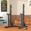 Upgraded multifunctional one-piece squat rack (black)