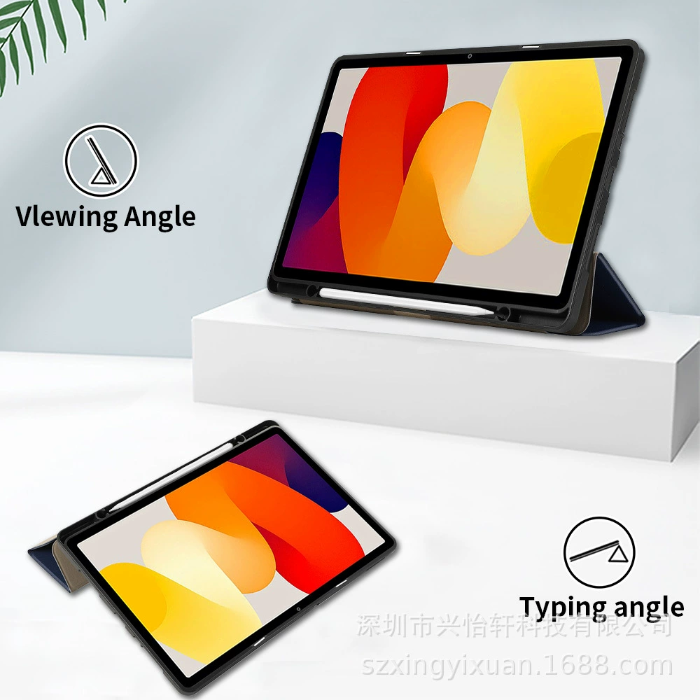 Защитная крышка для Redmi Pad SE 11 дюймов, трипроверка, Redmi SE планшет TPU гравюра, перевёртывающаяся подставка, все включено