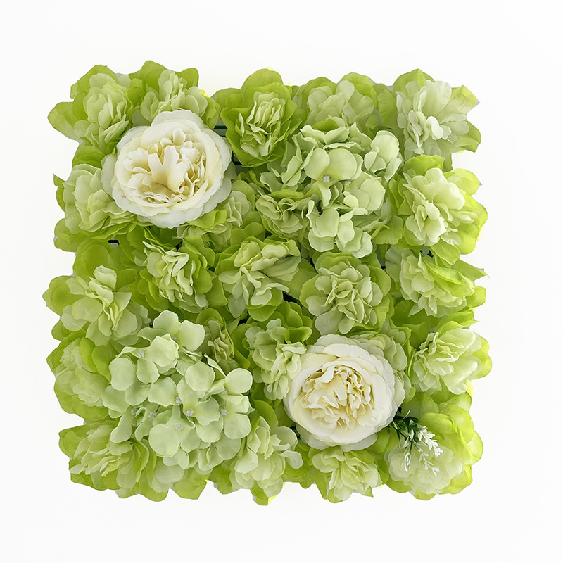 Pared de flores simuladas, rosas, hortensias, fondo artificial para bodas, pared para fotografía de bodas, flores falsas, accesorios de decoración para el hogar