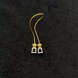 藏式民族风复古做旧吊坠DIY银饰挂坠手工编绳串珠半成品黄铜材质