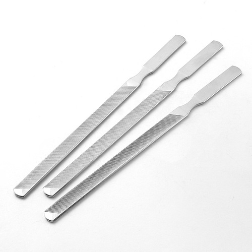 Manicure tools, four-sided manicure file, stainless steel nail file, thickened pedicure file, onychomycosis polishing strip