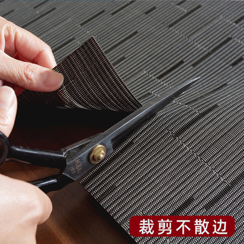 New Chinese-style PVC tea seat Zen-themed table flag waterproof tea table runner Chinese-style long tea table mat tea table runner pad