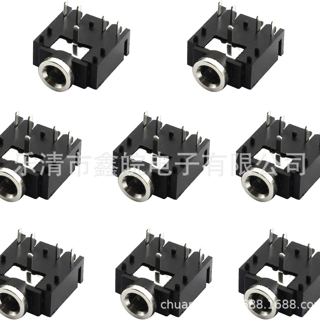 供应3.5耳机插座3F07双声道 3.5音频插座 5P 5脚 PJ307卧式