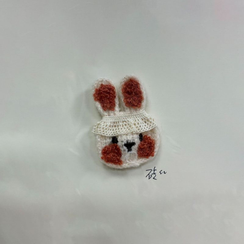 布艺兔子diy配饰 毛线兔子森系可爱配件 童装鞋帽辅料 毛圈兔|undefined