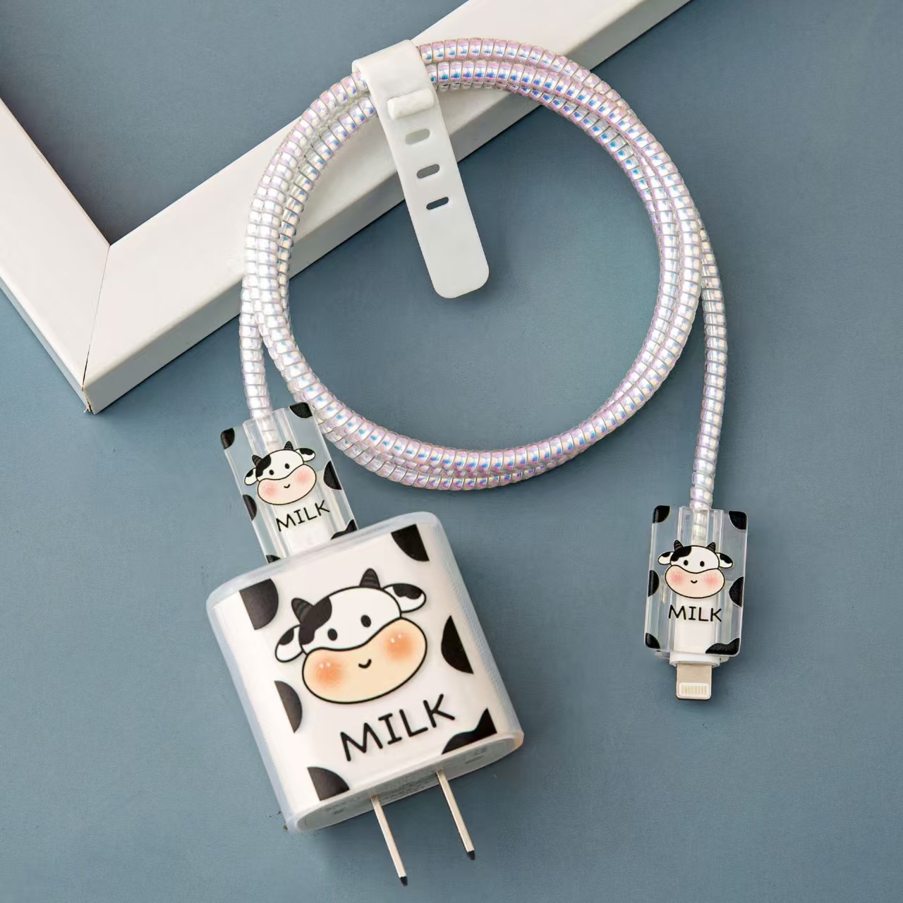 Aplicable a Apple 14 Cable Cover iPhone 13 Cargador Head 12 Promax Winding Cable Cover iPad