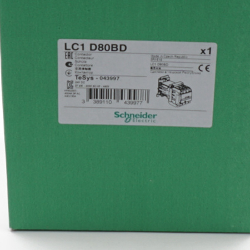LC1D80BD接触器LC1D80BD 80A 24VDC三级交流接触器