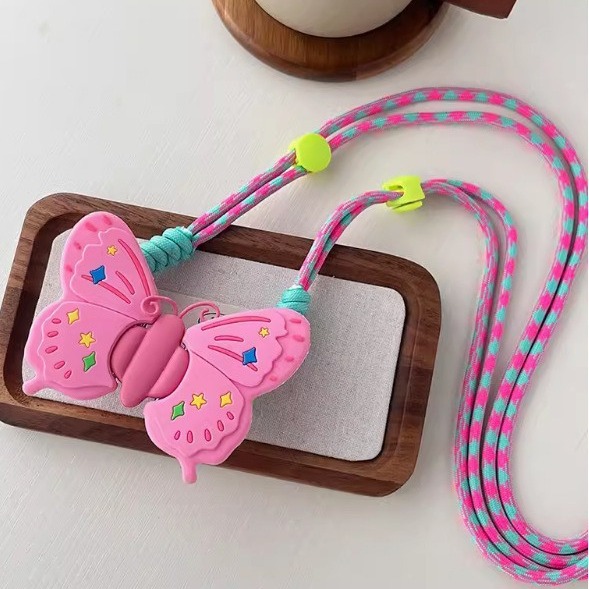 Divertido personalizado texto teléfono caso clip trasero crossbody cuerda para Apple Huawei hombres y mujeres perla cadena creativa nuevo