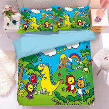 小熊台湾尺寸双人加大床上四件套单品床笠有图磨毛跨境一件代发