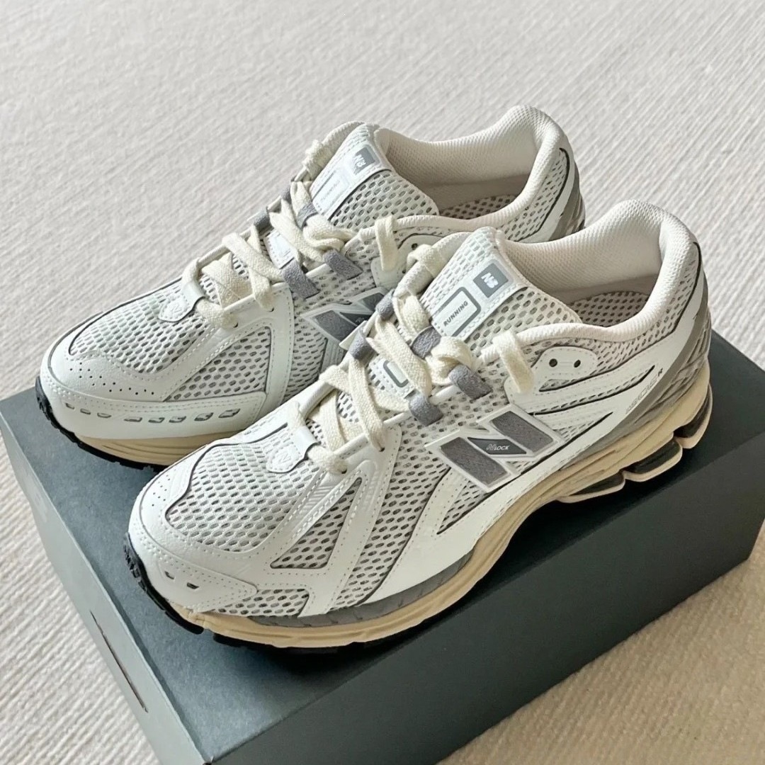 1906r silver dad shoes, men's and women's summer new models, shock-absorbing running shoes with thick soles, breathable, retro athletic shoes