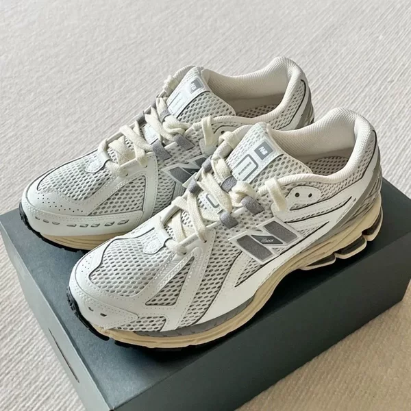1906r silver dad shoes, men's and women's summer new models, shock-absorbing running shoes with thick soles, breathable, retro athletic shoes