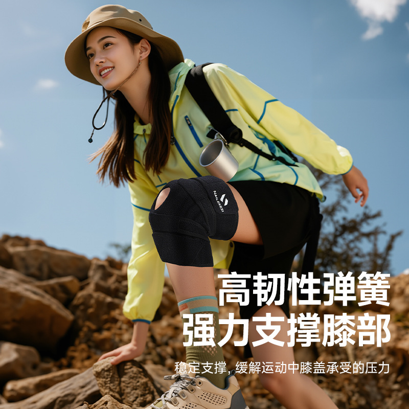 cinturón de rótula rodilla mujer al aire libre caminata montaña escalada rodilla especial escalera escalada equipo de fijación de correa profesional