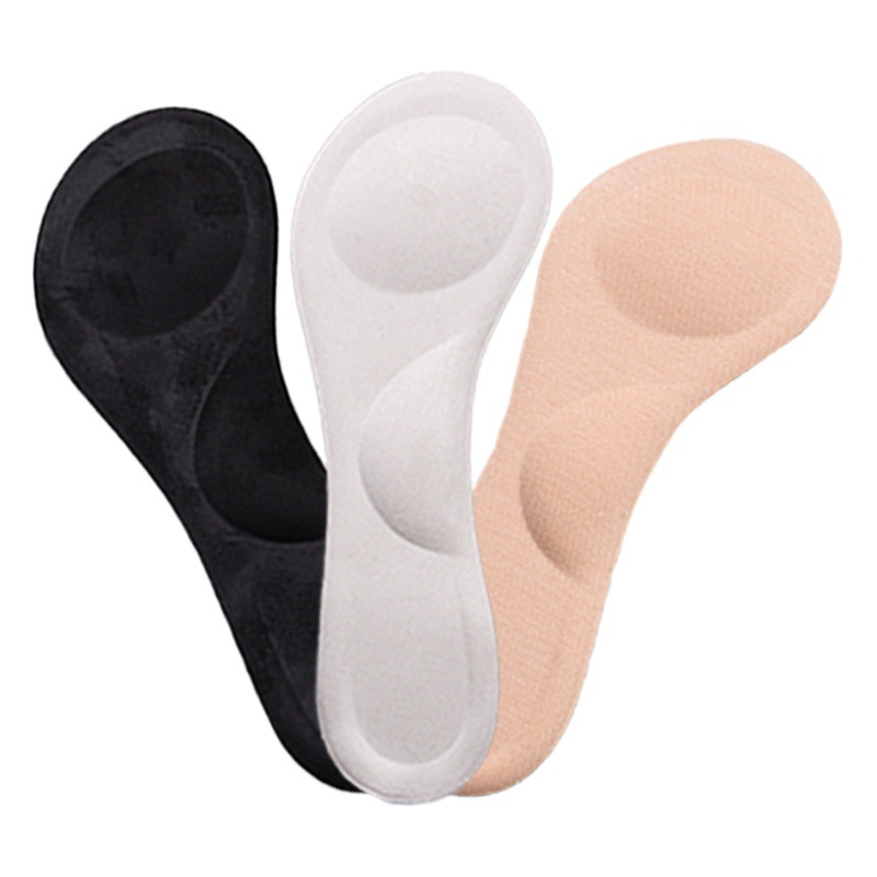 En stock suministro de zapatos de tacón alto esponja arco 3/4 almohadilla absorción de choque absorción de sudor suave superficie antideslizante de tela media almohadilla de ajuste de código