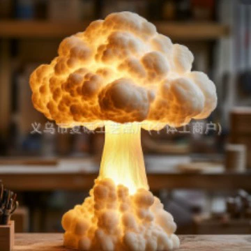 Трансграничный новый Mushroom Cloud Table Lamp атомная бомба взрывается грибная облачная настольная лампа