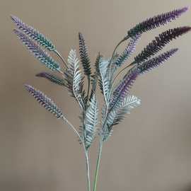 多头凤尾凤尾草鼠刺鼠尾草北欧家居样板间装饰境外婚庆摄影仿真花