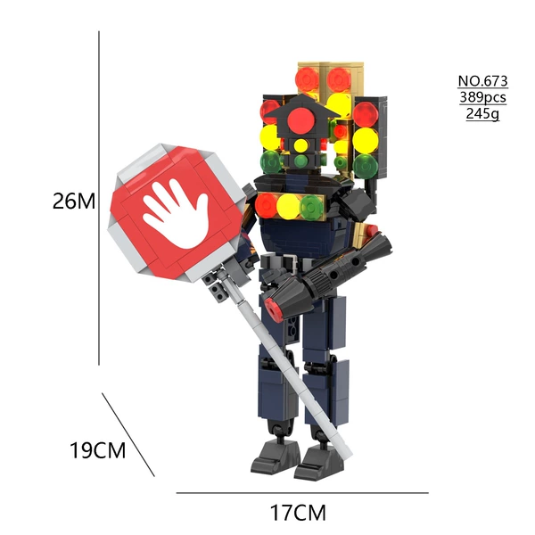 673 Titan Traffic Light Man 389PCS [New Product Recommendation]