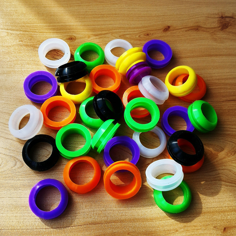 硅橡胶制品生产厂家批发彩色密封圈 护线圈 硅胶圈 硅胶塞