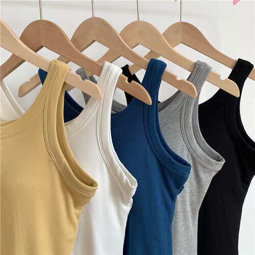 Fall/Winter Korean-style Threaded Suede-Effect Camisole for Women, with Built-in Padded Cups—Perfect as a Warm Base Layer or Stylish Outerwear Vest