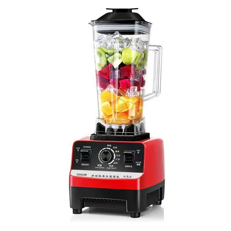 Cross-border 3L 6-in-1 blender for commercial use, stainless steel, high-power, pure copper, blender for mincing,, juicer