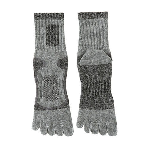 Men's foreign trade toe socks, long sports socks, cotton socks, sweat-absorbent mid-length tabi socks, large size men's socks, toe socks wholesale