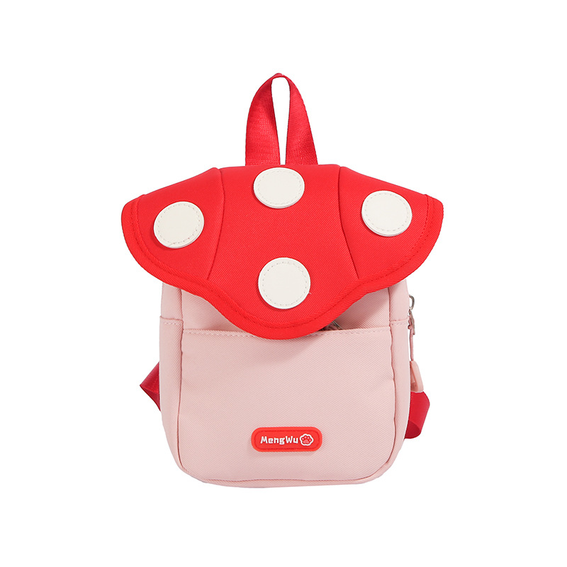 Caricatura encantadora pequeña casa de hongos mochila jardín de infantes mochila para niños al aire libre personalidad mochila