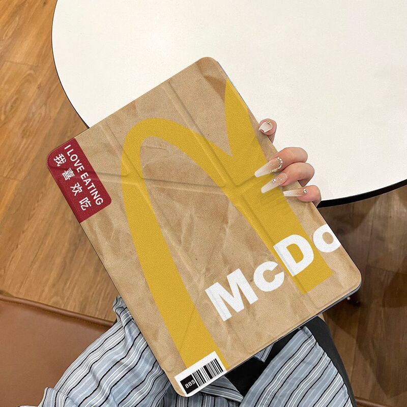 M Mcdonald's 3+Y Discount iPad Pro 2024 Tablet Case Air 6/5 Protective Cover Mini 7 Pen Slot 10Th Generation 9/8