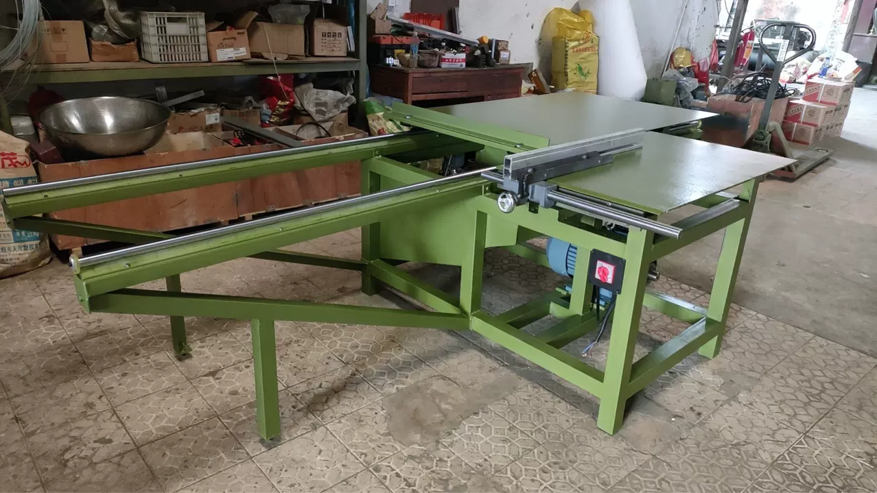简易精密锯木工推台锯裁板锯开料锯齐头锯批发简易推台锯