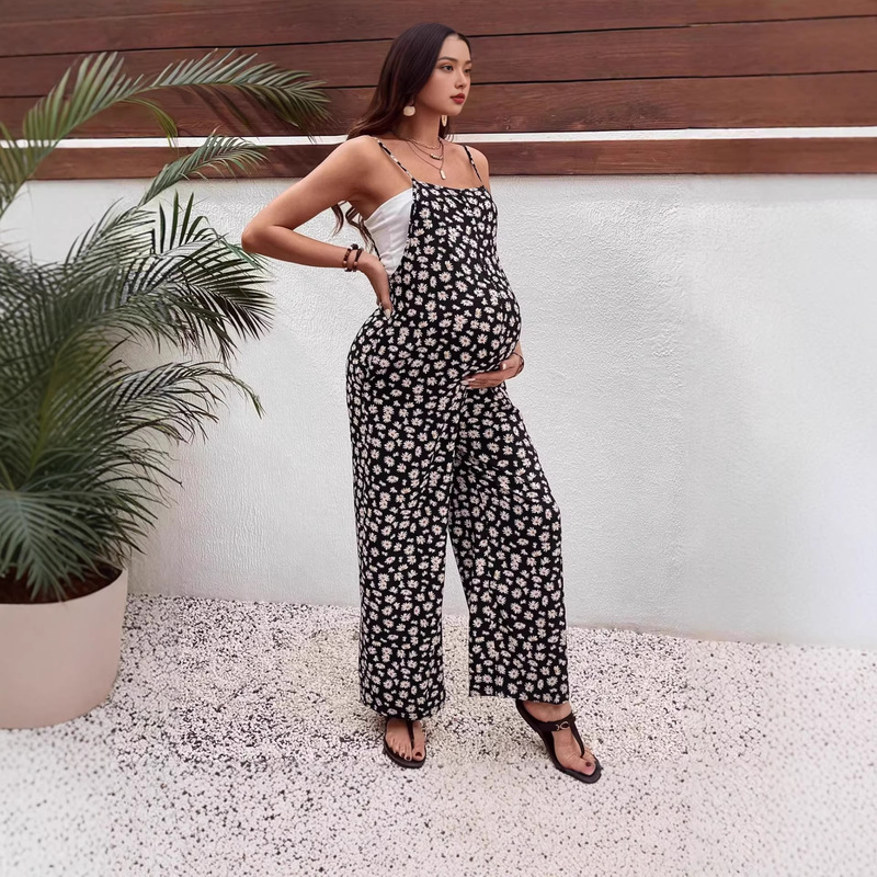 European and American Foreign Trade Maternity Wear New Style Printed Jumpsuit Bohemian Style Maternity Overalls European and American Foreign Trade Maternity Wear New Style Printed Jumpsuit Bohemian Style Maternity Overalls