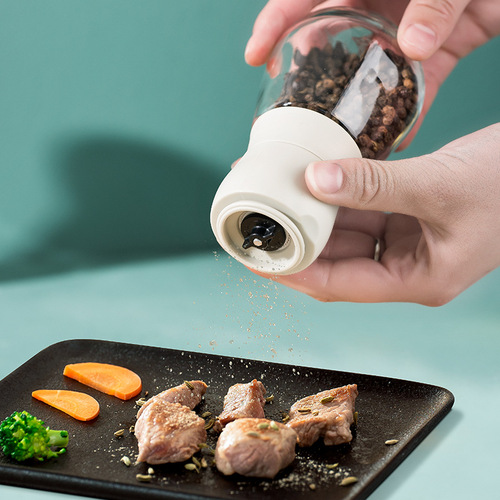 Creative Bowling Manual Pepper Grinder Kitchen Pepper Powder Sea Salt Sesame Granules Glass Grinder