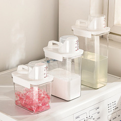 洗剤収納ボックス家庭用大容量蓋付きプラスチック缶缶洗濯液石鹸液の専用容器