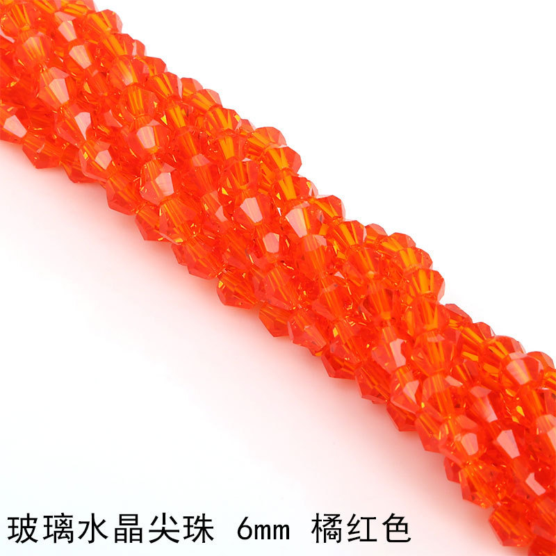 6mmガラス水晶ひし形ビーズ手作りdiyビーズヘアピン自作耳飾品部品メーカー卸売り|undefined